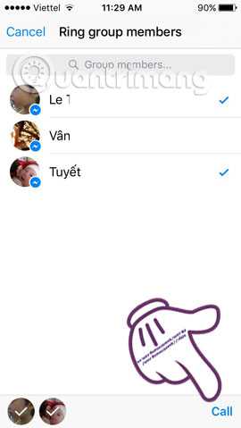 Instructions for free group calling on Facebook Messenger Picture 6