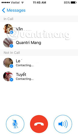 Instructions for free group calling on Facebook Messenger Picture 7