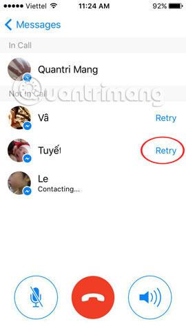 Instructions for free group calling on Facebook Messenger Picture 8