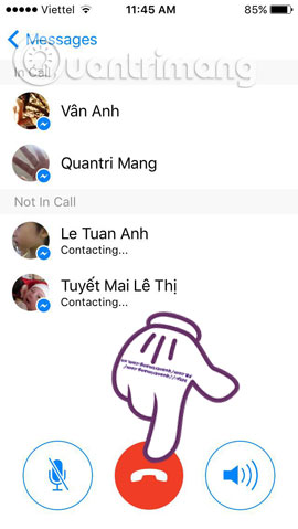 Instructions for free group calling on Facebook Messenger Picture 9