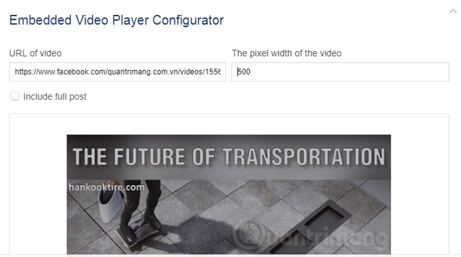 Instructions for getting the Facebook video embed code Picture 5