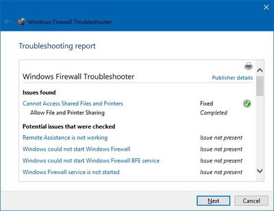 Instructions for handling and troubleshooting firewall problems in Windows 10 Picture 5