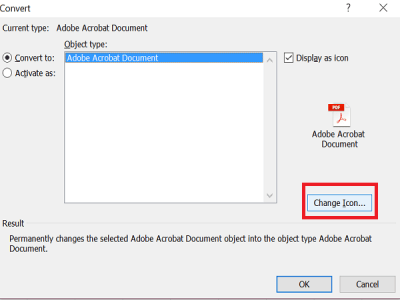 Instructions for inserting a PDF file into Excel spreadsheet Picture 6