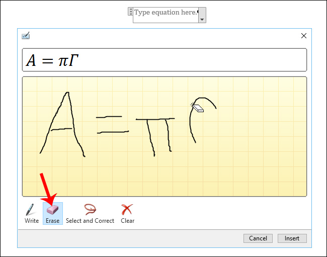 Instructions for inserting Math formulas in Word 2016 Picture 5
