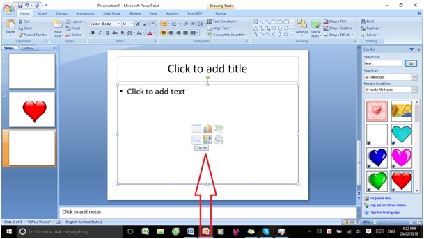 Instructions for inserting Pictures and Clip Art in PowerPoint Picture 10