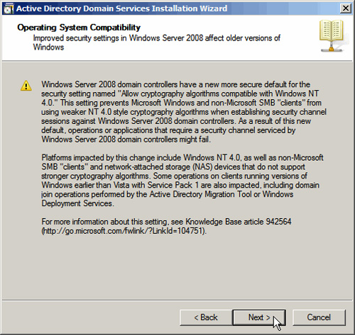 Instructions for installing Active Directory on Windows Server 2008 Picture 13