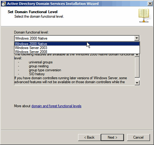 Instructions for installing Active Directory on Windows Server 2008 Picture 18