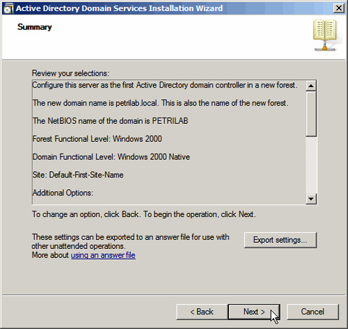 Instructions for installing Active Directory on Windows Server 2008 Picture 25