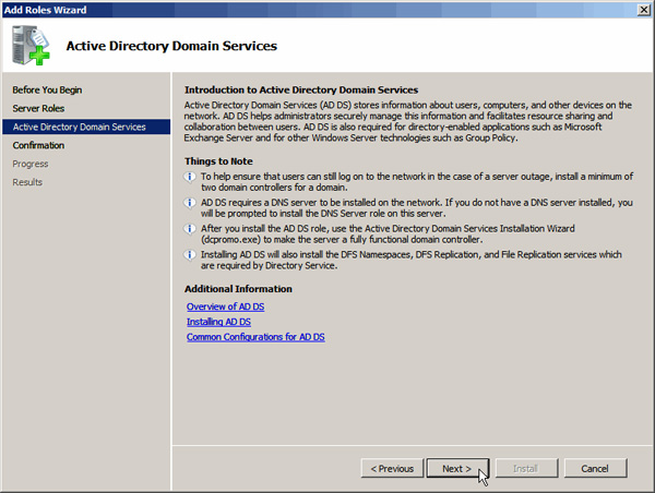 Instructions for installing Active Directory on Windows Server 2008 Picture 4