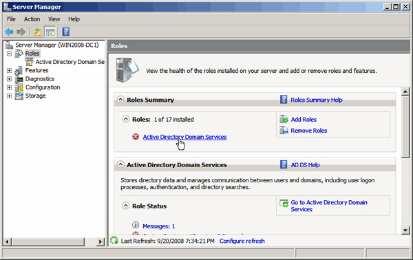 Instructions for installing Active Directory on Windows Server 2008 Picture 8