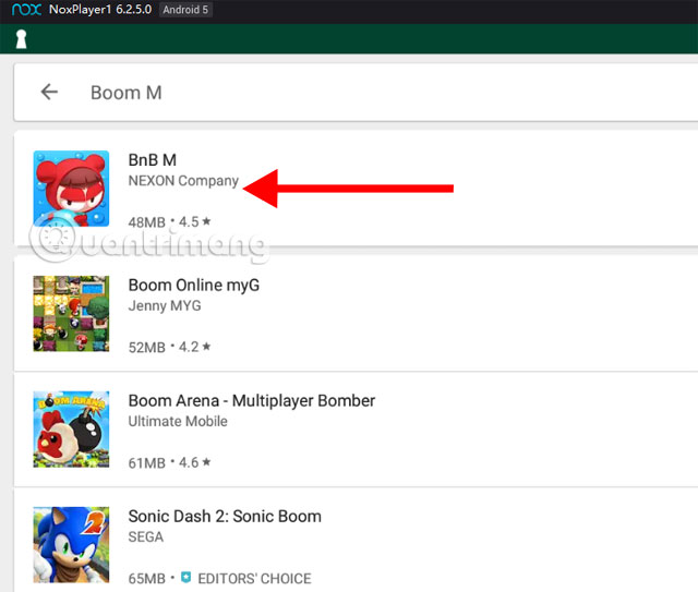 Instructions for installing and playing Boom Mobile on your computer Picture 3