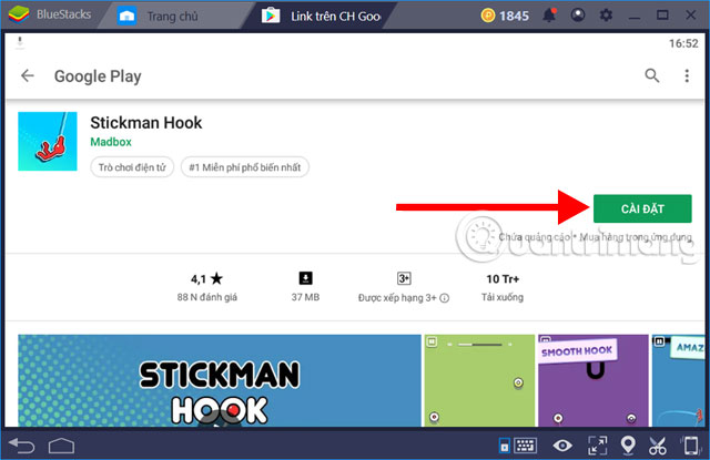 Instructions for installing and playing Stickman Hook on your computer Picture 4
