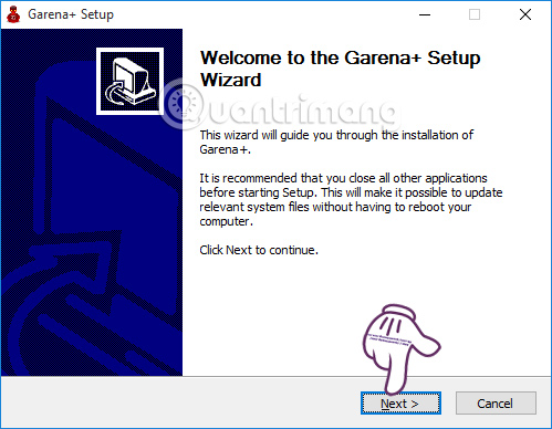 Instructions for installing and playing the Empire game on Garena Picture 1