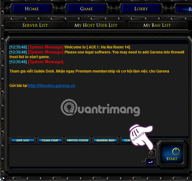 Instructions for installing and playing the Empire game on Garena Picture 11