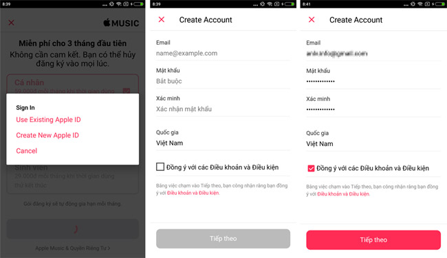 Instructions for installing and using Apple Music on Android Picture 2