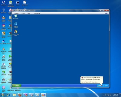 Instructions for installing and using XP Mode on Windows 7 Picture 5