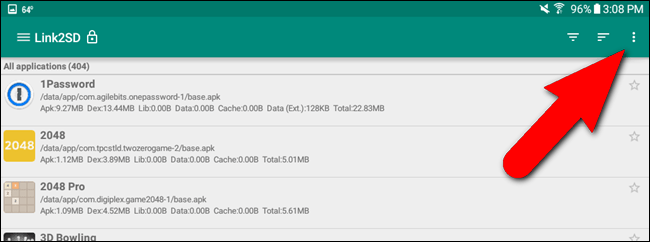 Instructions for installing Android apps on SD card Picture 32
