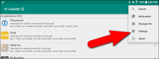 Instructions for installing Android apps on SD card Picture 33