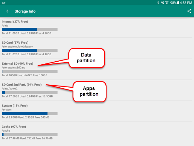 Instructions for installing Android apps on SD card Picture 36