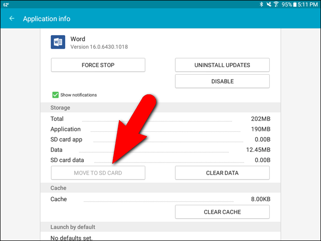 Instructions for installing Android apps on SD card Picture 37