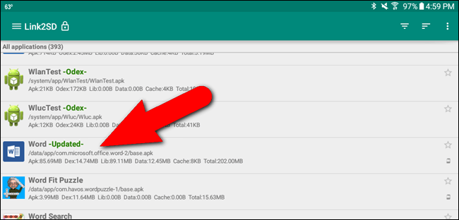 Instructions for installing Android apps on SD card Picture 38