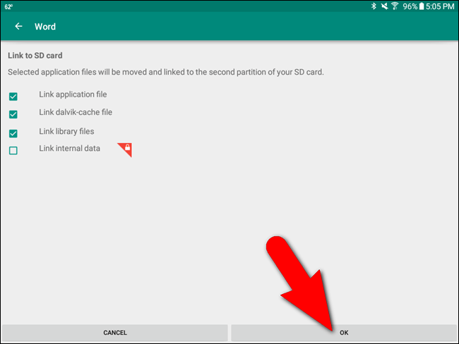 Instructions for installing Android apps on SD card Picture 42