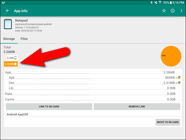 Instructions for installing Android apps on SD card Picture 45