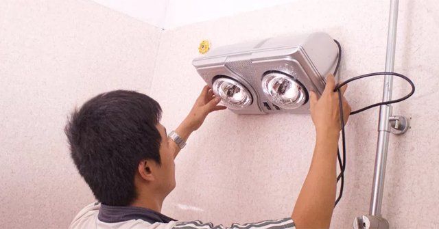Instructions for installing bath heating lamps and safe usage Picture 1