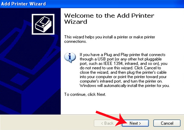 Instructions for installing Canon LBP 1210 printer on the computer Picture 6