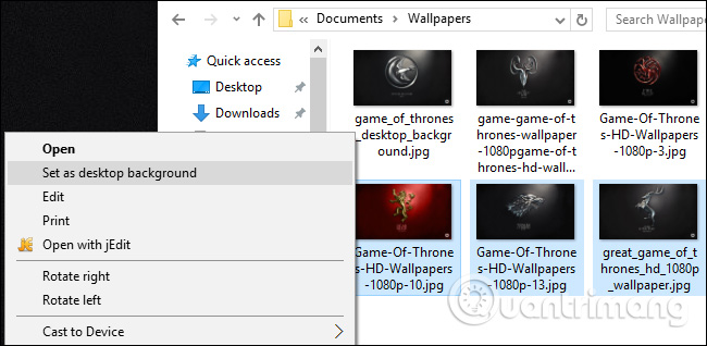 Instructions for installing different wallpapers on each Windows 10 screen Picture 3