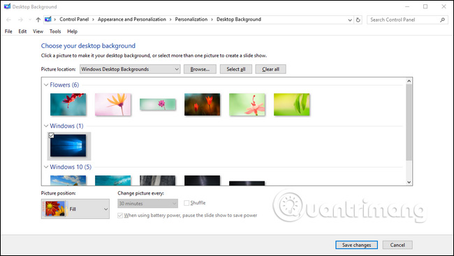 Instructions for installing different wallpapers on each Windows 10 screen Picture 5