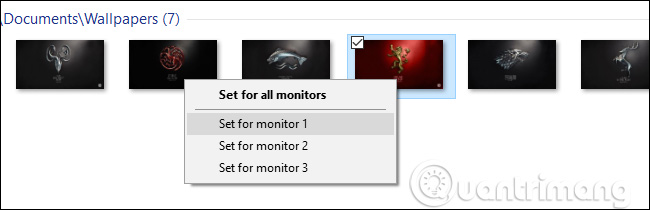 Instructions for installing different wallpapers on each Windows 10 screen Picture 7