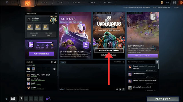 Instructions for installing Dota Underlords on the computer Picture 3