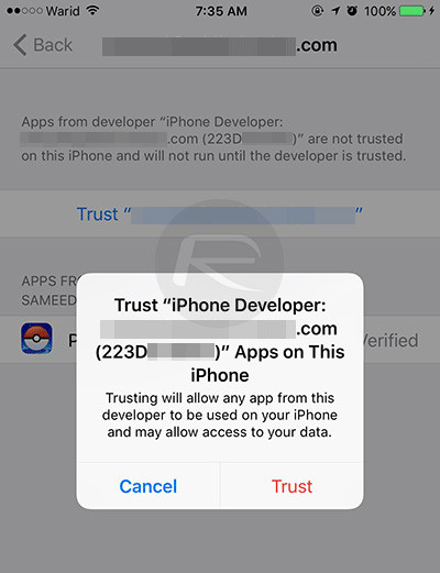 Instructions for installing external applications on iPhone without jailbreak Picture 7