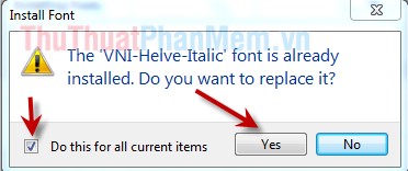 Instructions for installing Font on Windows Picture 3