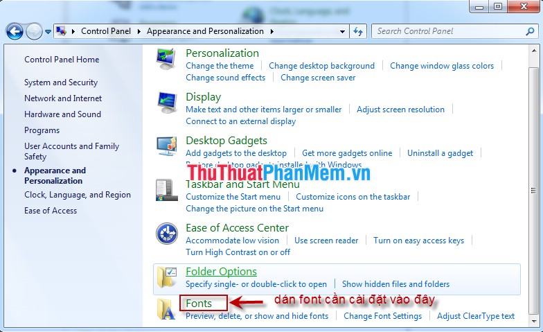 Instructions for installing Font on Windows Picture 5