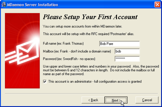 Instructions for installing MDaemon Mail Server Picture 19