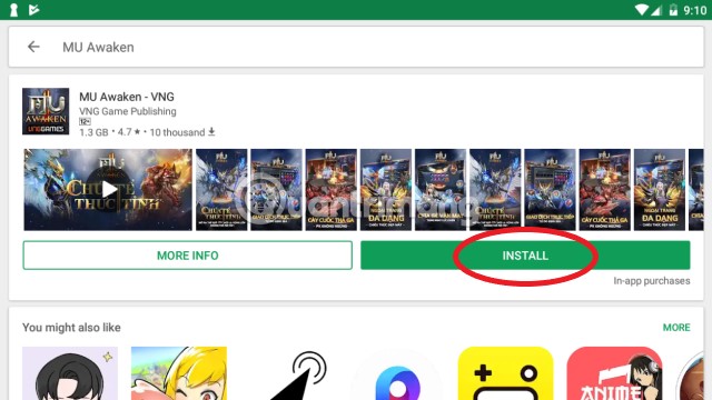 Instructions for installing MU Awaken on the computer Picture 4