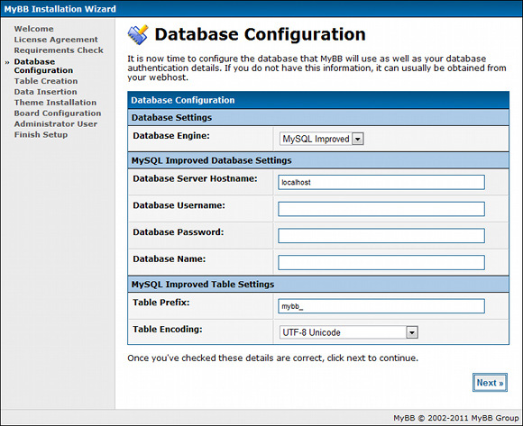 Instructions for installing myBB Forum on the server Picture 4