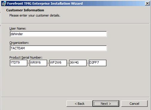Instructions for installing TMG 2010 RTM Picture 10