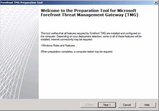 Instructions for installing TMG 2010 RTM Picture 3
