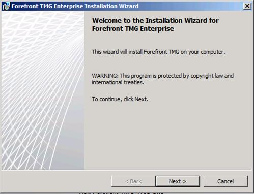Instructions for installing TMG 2010 RTM Picture 8