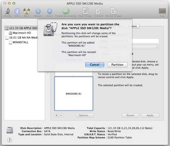 Instructions for installing Windows 8.1 on Mac Picture 11