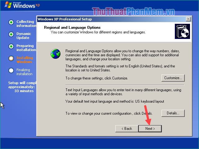Instructions for installing Windows XP with USB step by step from A to Z Picture 12