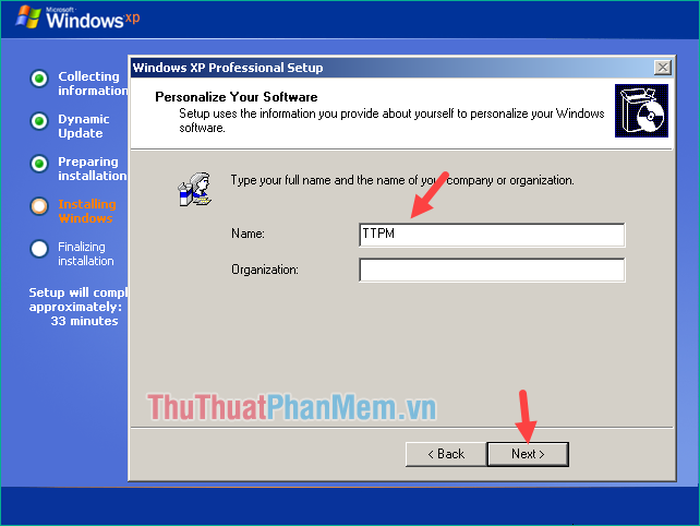 Instructions for installing Windows XP with USB step by step from A to Z Picture 13