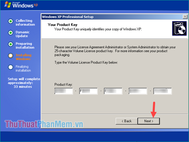 Instructions for installing Windows XP with USB step by step from A to Z Picture 14