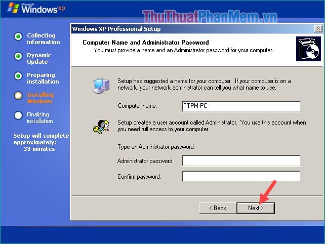 Instructions for installing Windows XP with USB step by step from A to Z Picture 15