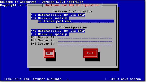 Instructions for installing XenServer 6 and XenCenter Picture 13