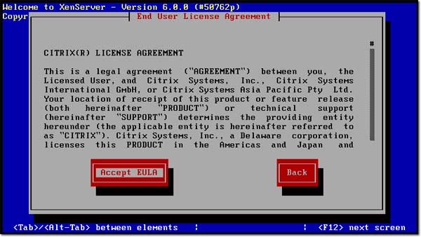 Instructions for installing XenServer 6 and XenCenter Picture 5
