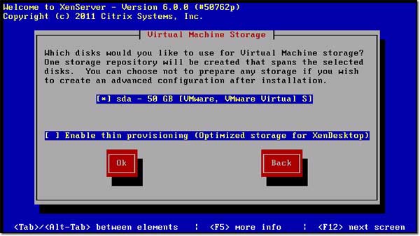 Instructions for installing XenServer 6 and XenCenter Picture 7